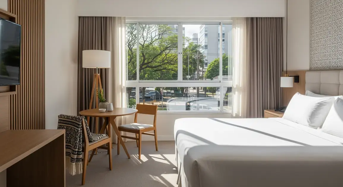 Veja 3 hotéis na rua XV de Novembro em Curitiba